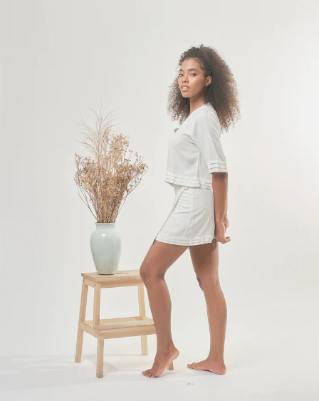 SABINE WRAP SKIRT (WHITE) I FOR PRE-ORDER