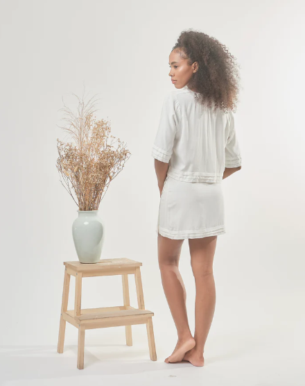 SABINE WRAP SKIRT (WHITE) I FOR PRE-ORDER