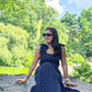 STEFI TIE STRAP (BLUE POLKA) I SOLD OUT