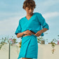 SABINE WRAP SKIRT (AQUA) I FOR PRE-ORDER