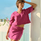 SABINE WRAP SKIRT (MAGENTA) I FOR PRE-ORDER