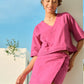 SABINE WRAP SKIRT (MAGENTA) I FOR PRE-ORDER
